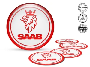 Saab Adesivi Ruota Logo Edizione Epox Alta Qualità